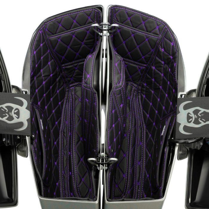Hogworkz Saddlebag Liners for '24-26 Harley Davidson Road Glide and Street Glide Models (without amplifiers) Select Stitching Color