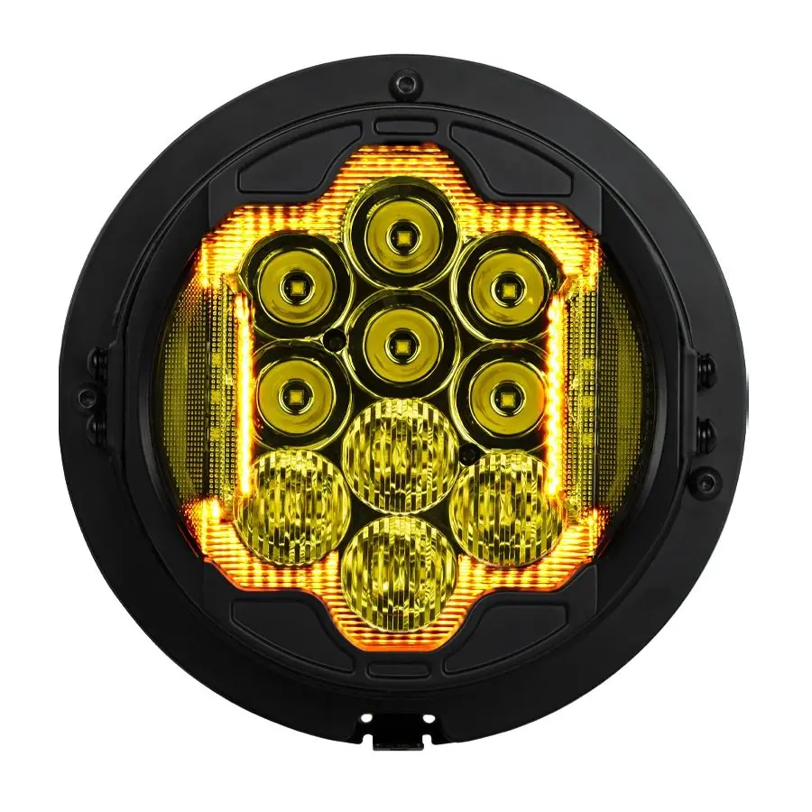 Hogworkz 7" LED Goldtooth Performance Headlight for Harley Davidson Touring, Trike and FLD Switchback