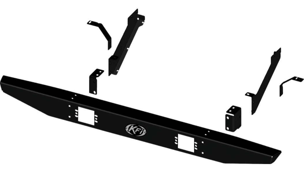 KFI Formed Rear Bumper for '26-Up Can Am Defender Models - Black