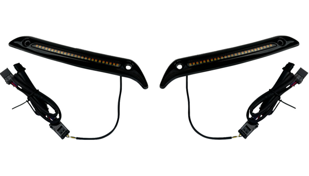 Custom Dynamics LED Windshield Trim for '22-26 Harley Davidson Lowrider FXLRST Models (Select Finish)