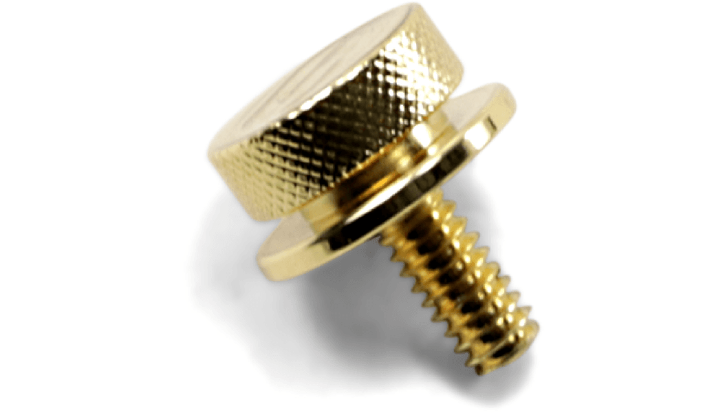 Saddlemen Replacement Seat Mount Knob 1/4"-20 - Gold Chrome