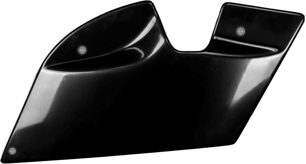 Santoro Chonies ABS Bag Deletes for '14-23 Harley Davidson Touring (NOT FOR '23 CVO) - Raw/Black ABS