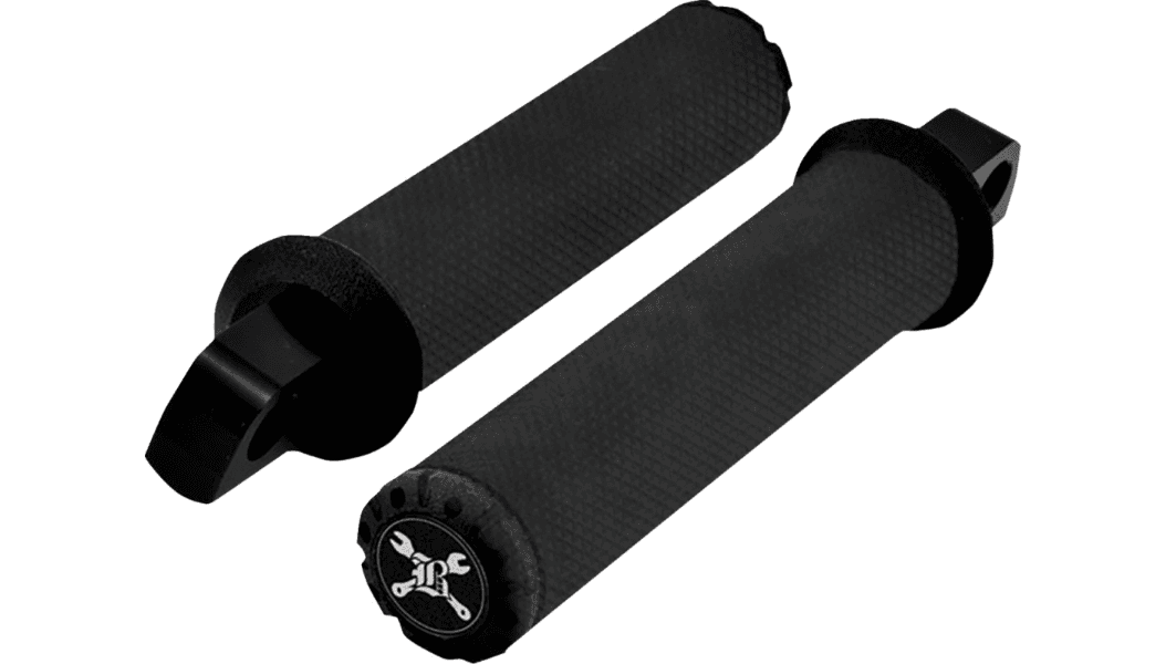 Burly Brand Hawk Foot Pegs for Harley Davidson - Black Textured