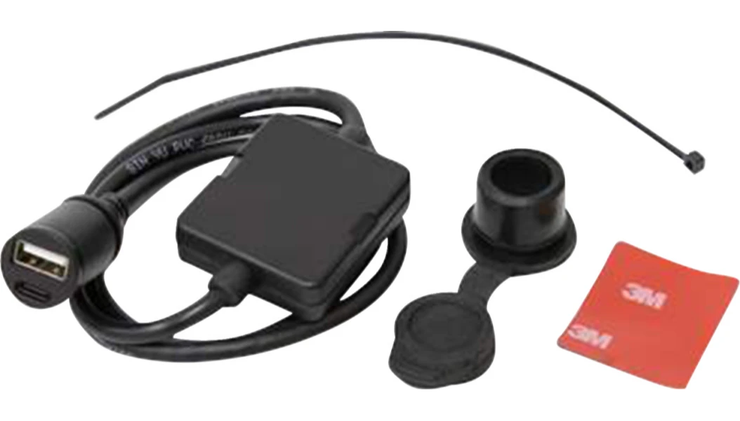 KOSO Dual Port USB Charger Type C & A Adaptor for Harley Davidson (Single Quick Charge)