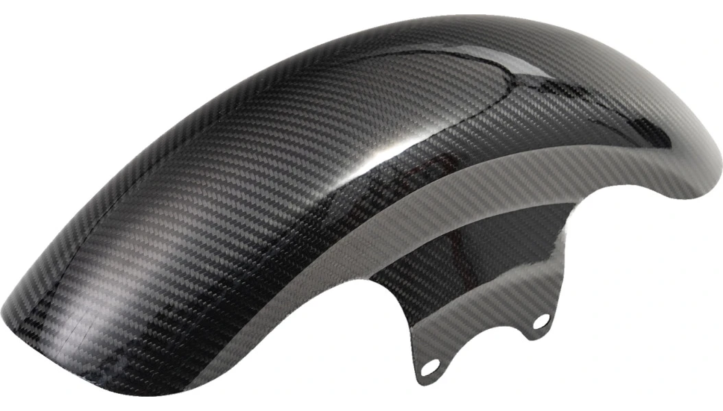 SlyFox Carbon Shorty Front Fender for '09-26 Harley Davidson Touring - Gloss