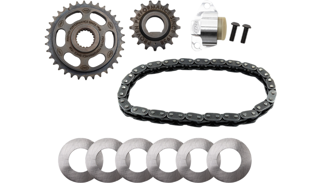 S&S Cycle Camshaft Chain Drive Kit with Tensioner for 17-26 Harley Davidson M8 Models