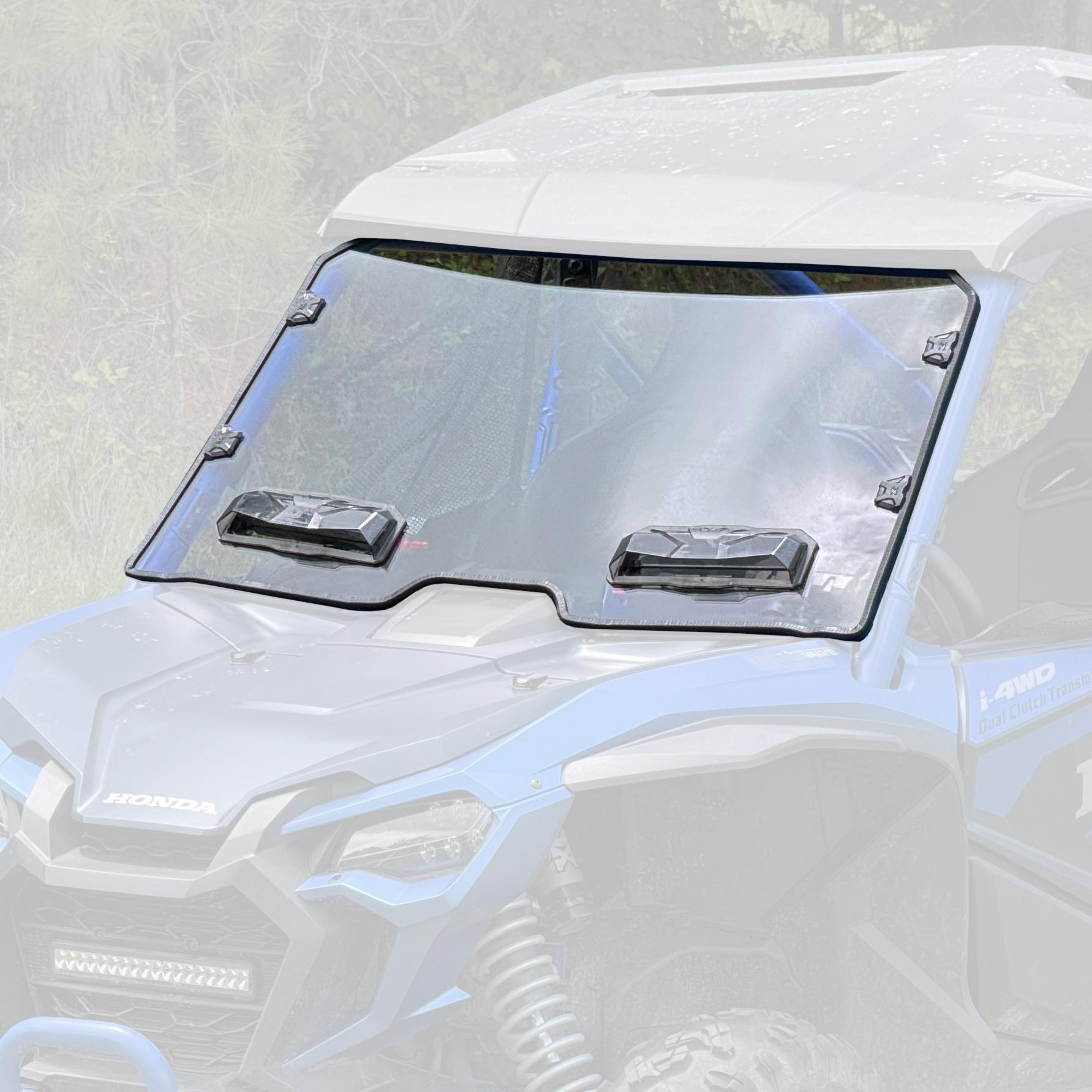 Seizmik Toolless Versa-Vent UV Resistant Polycarbonate Windshield Kit for Honda Talon Models 