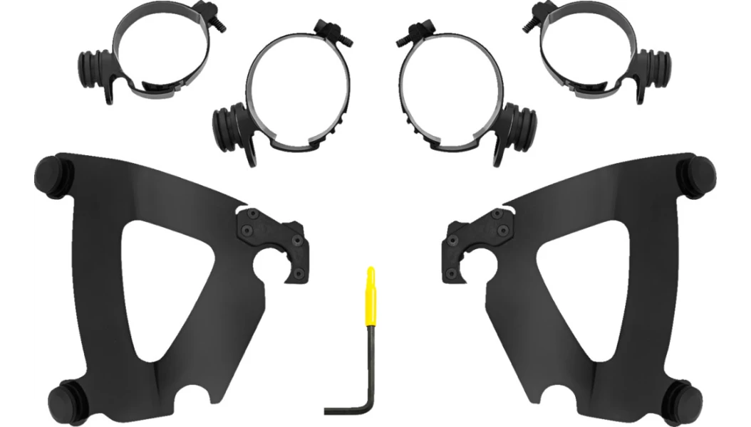 Memphis Shades Road Warrior Trigger-Lock Mount Kit for '25-26 Harley Davidson Lowrider FXLRS Models - Black