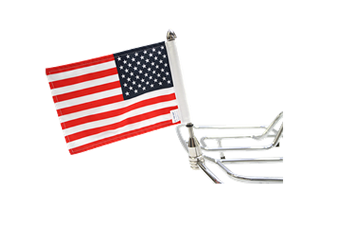 PPI Pro Pad Tour Pack Solid Flag Mount -9 Pole w/ 6 x 9 Flag 