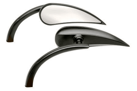 Arlen ness アレンネス　RAD2 ラッド2 ミラー クローム Arlen Ness Rad II Mirror in Flat Black -Right Side