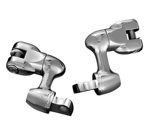 Kuryakyn Underseat Passenger Pegs Mounts Chrome - 4344 - Pièces
