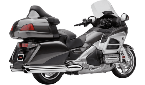 ホンダゴールドウィング　COBRA マフラー クローム Cobra 4 in. Chrome Tri-Flo Slip-On Mufflers w/Chrome Tip - 1218