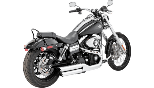 Vance & Hines ツインスラッシュ　ダイナ Vance & Hines Twin Slash 3 inch Slip-Ons for Harley Davidson '10