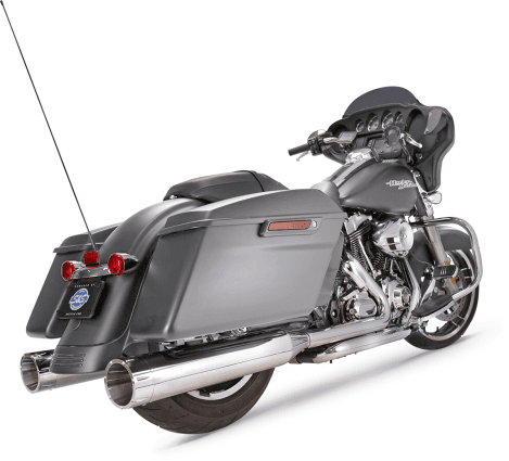 S&S パワーチューン4.5インチ トレイサー(Mk45) ミルウォーキーエイト S&S Cycle MK45 4.5 inch Slip On Mufflers - Chrome Tracer