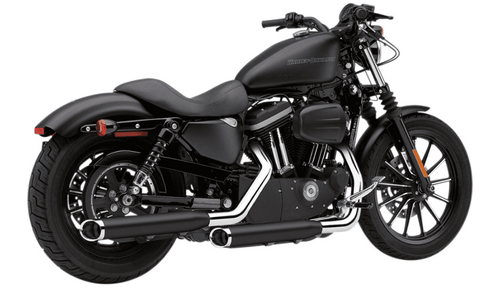 xl1200 07-13 スポーツスターCOBRAスリップオン Cobra 3 inch Slashcut Slip-On Mufflers for '04-13 Harley Davidson