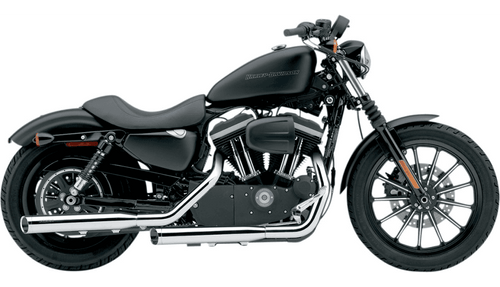 Cobra 3 inch Slashcut Slip-On Mufflers for '04-13 Harley Davidson