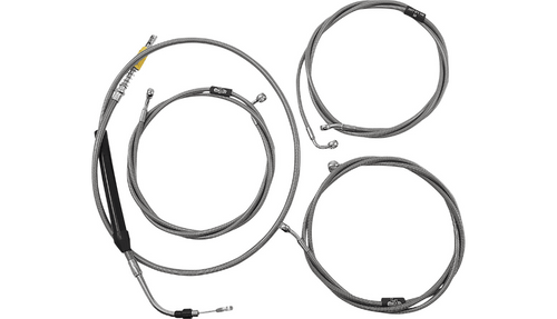 LA Choppers Standard Stainless Braided Handlebar Cable/Brake Line