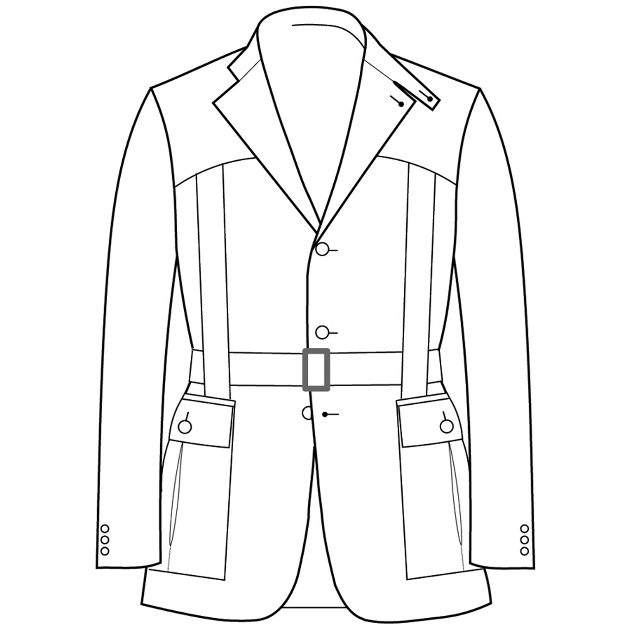 Order Full Norfolk Jacket -in Tweed - from