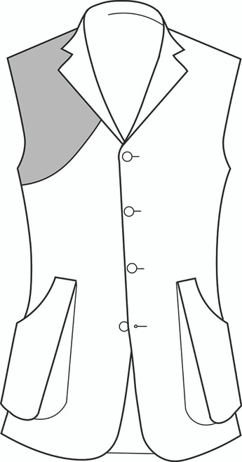 Order Shooting Vest in Tweed - from
