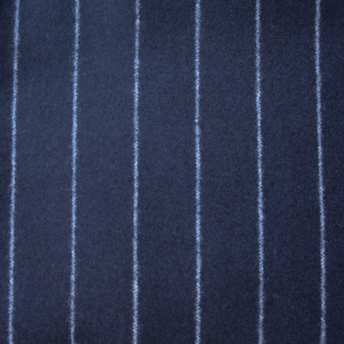 340gms Navy Broadstripe Barberis flannel 