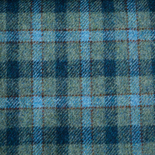 Basta Tweed Sage Blue Double Check