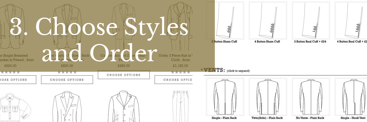 Choose Custom Tailoring Bespoke Options