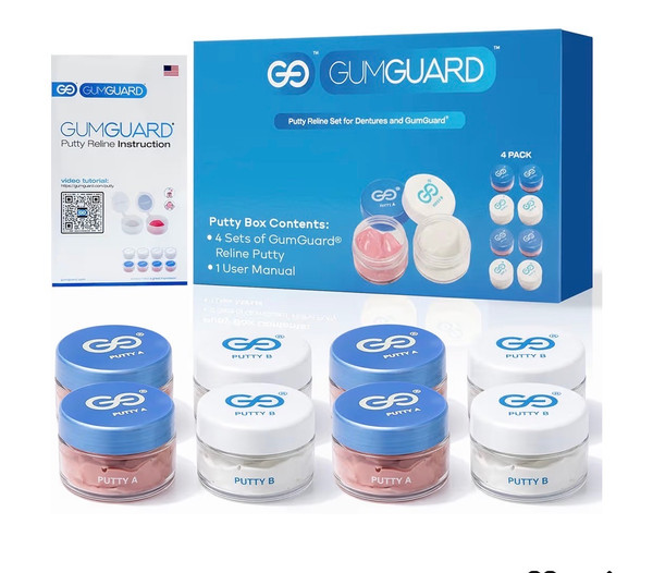 GumGuard® Pink Putty Pack Reline Set - 4Pack