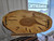 25" x 12.5" x .875" ambrosia maple live edge oval serving board with handles