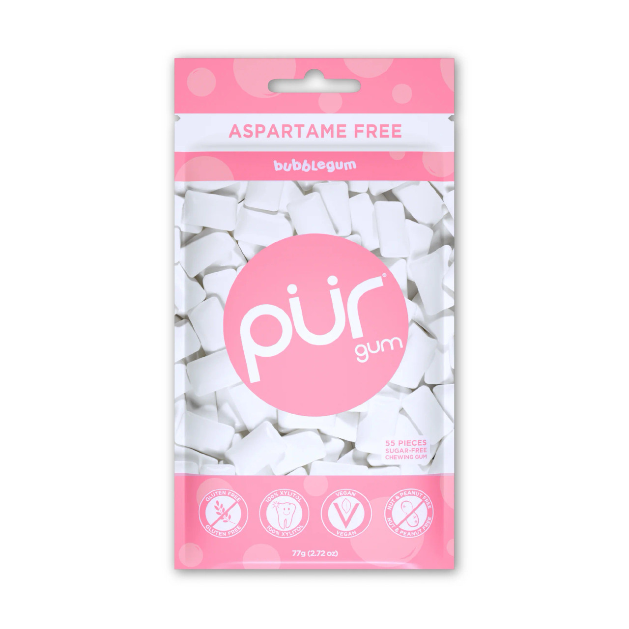 PUR Gum, Aspartame Free Chewing Gum, 100% Xylitol, Sugar Free, Vega