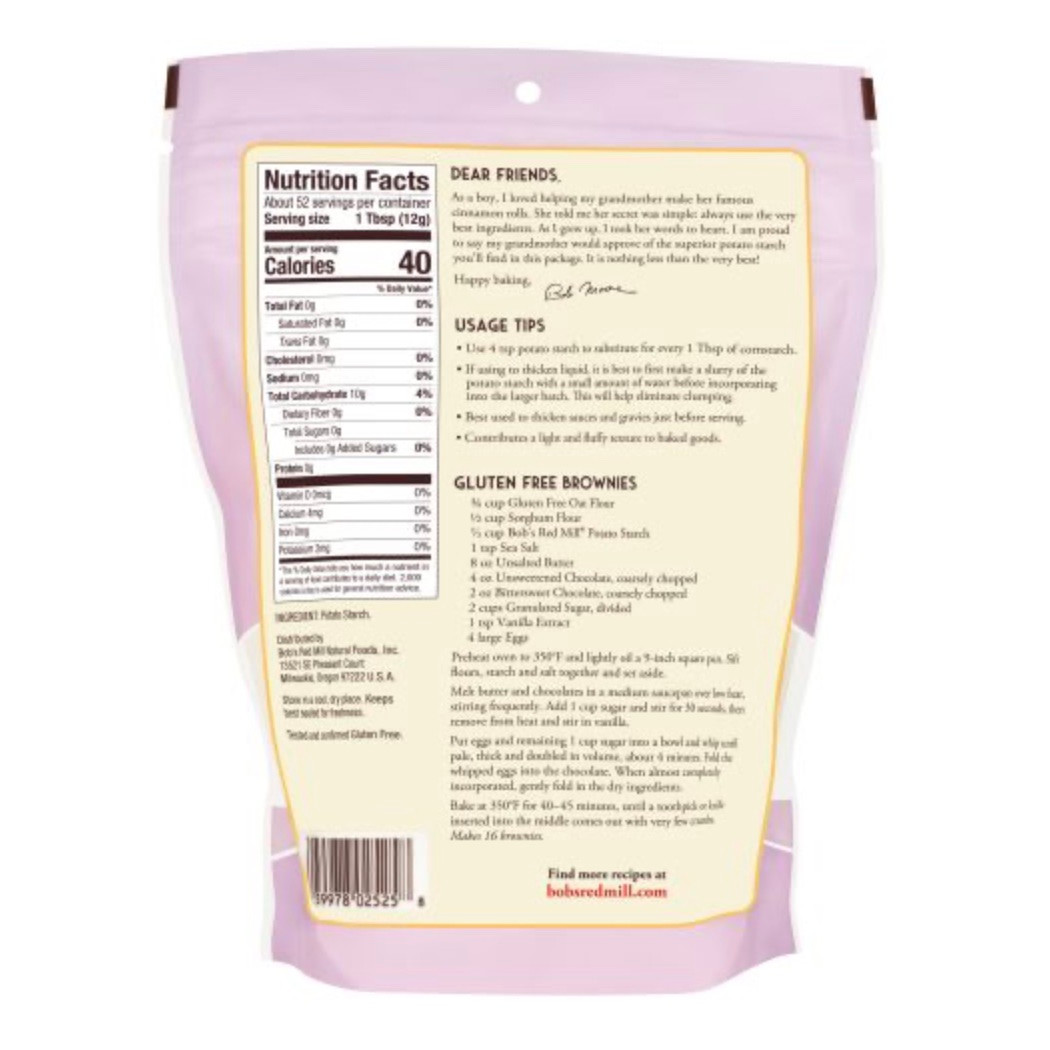 Bob's Red Mill Potato Starch - Unmodified, 22 Oz Package - Gluten-Free Thickener For Cooking & Baking