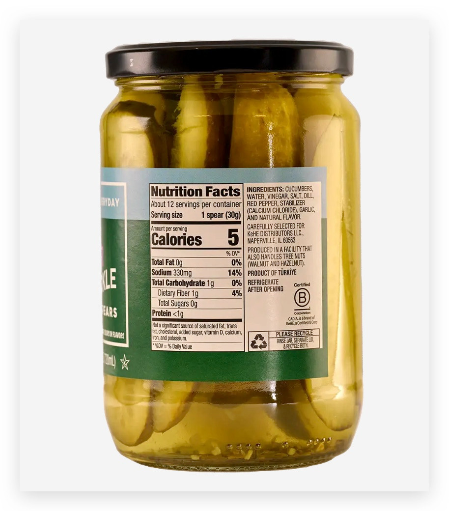 CADIA EVERYDAY Kosher Dill Pickle Spears