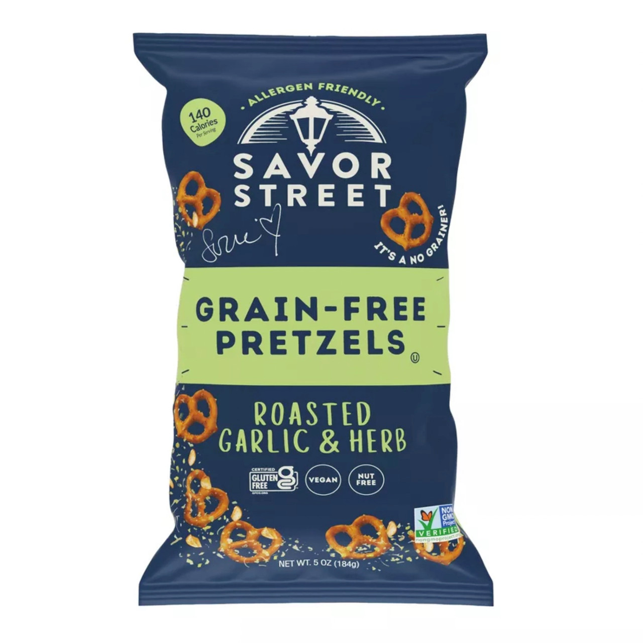 SAVOR BY SUZIE Grain-Free Pretzel Roasted Garlic & Herb