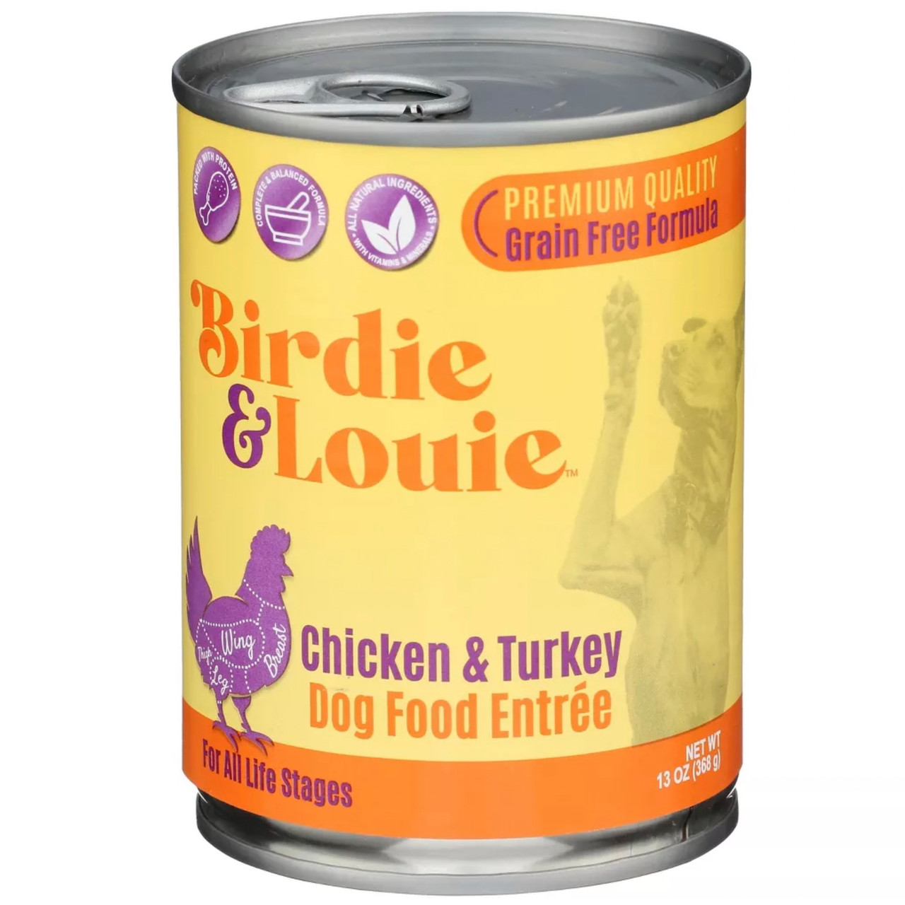 BIRDIE AND LOUIE Chicken & Turkey Wet Dog Food