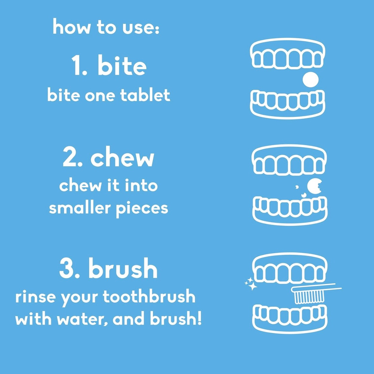 THE HUMBLE CO Fresh Mint Fluoride Free Toothpaste Tablets