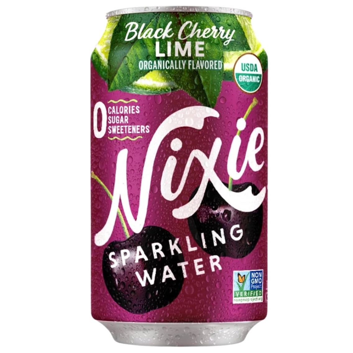 NIXIE Black Cherry Lime Sparkling Water 8ct