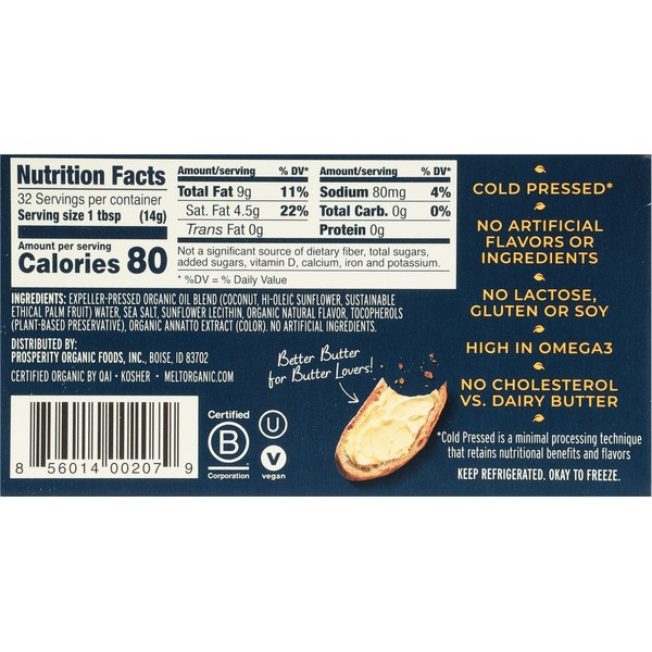 Organic Plant-Based Butter Sticks - 16 oz