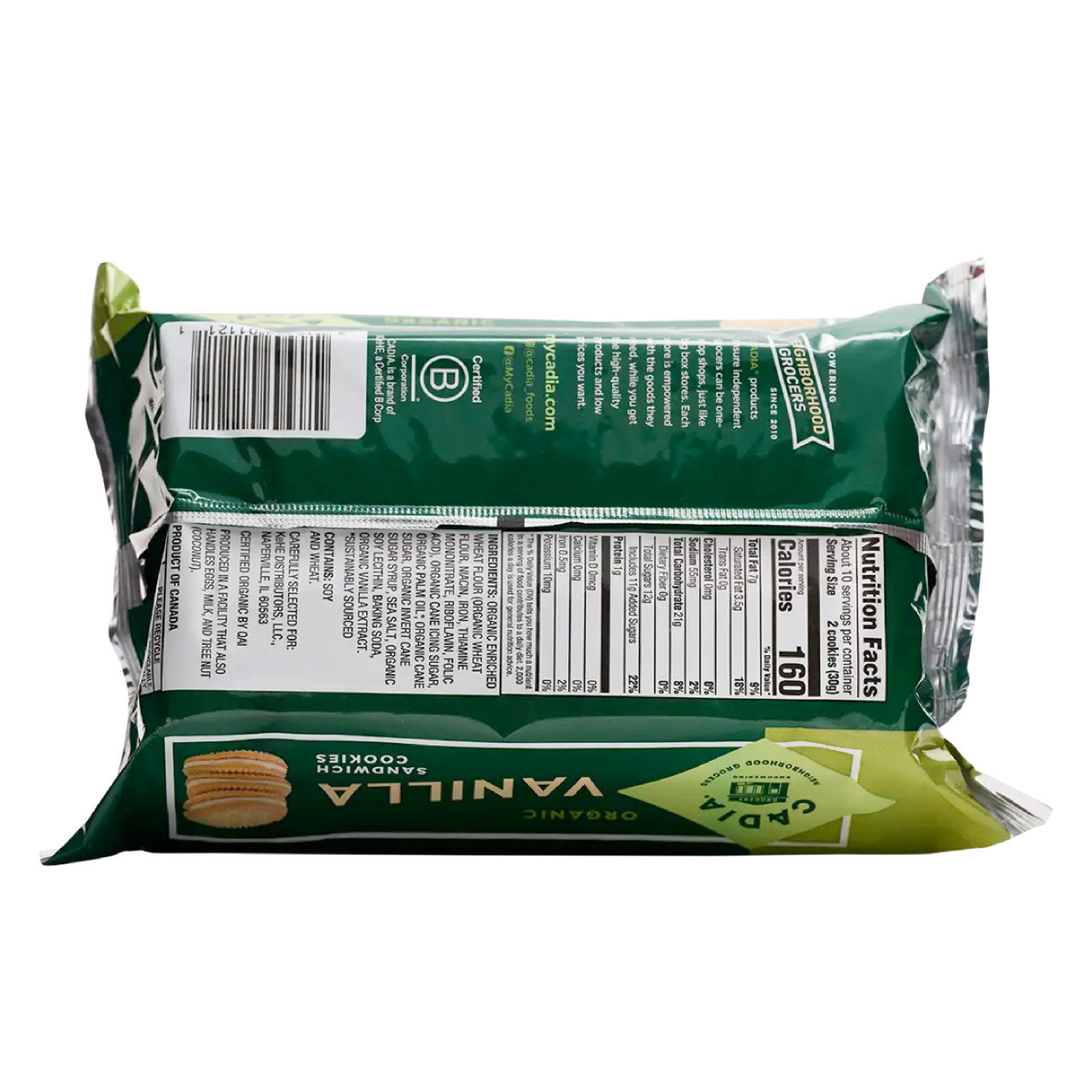 CADIA Vanilla Sandwich Cookies Organic