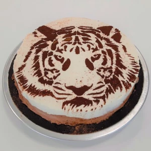 Tigerstripe Chocolate Cream Pie