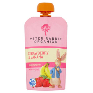 Peter Rabbit Organics Fruit Puree, Strawberry & Banana Peter Rabbit Organics Fruit Puree, Strawberry & Banana