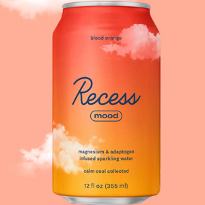 Blood Orange Sparkling Water Infused with Magnesium & Adaptogens - 12oz