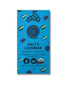 Salty Licorice White Chocolate Bar - Full Size 2 oz