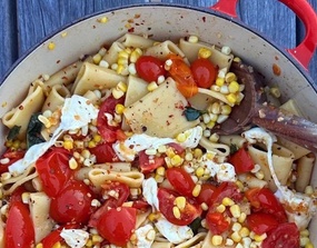 Summer Corn & Tomato Pasta Summer Corn & Tomato Pasta