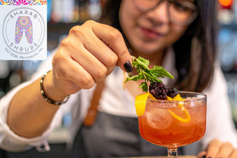 Easy NA Mixed Drinks with Local Sharab Shrubs