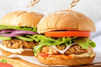 Juicy Air-Fryer Turkey Burgers