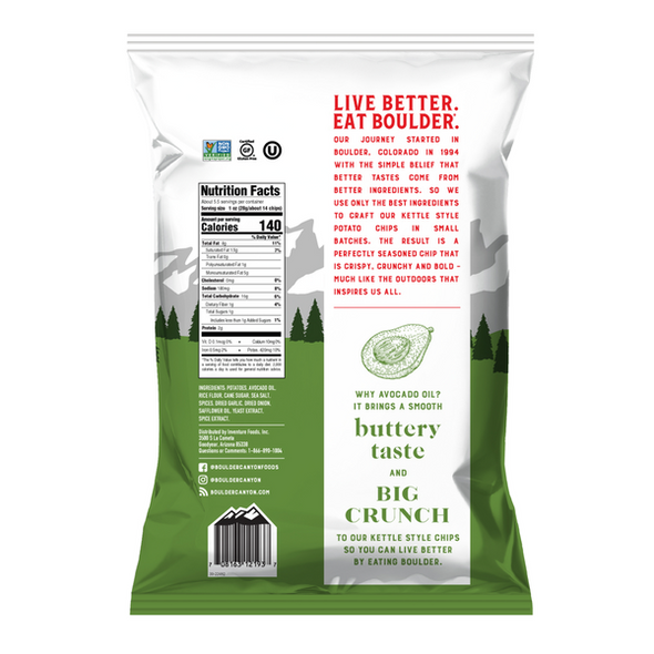 Kettle Chips - Sea Salt and Cracked Pepper - 5.5oz