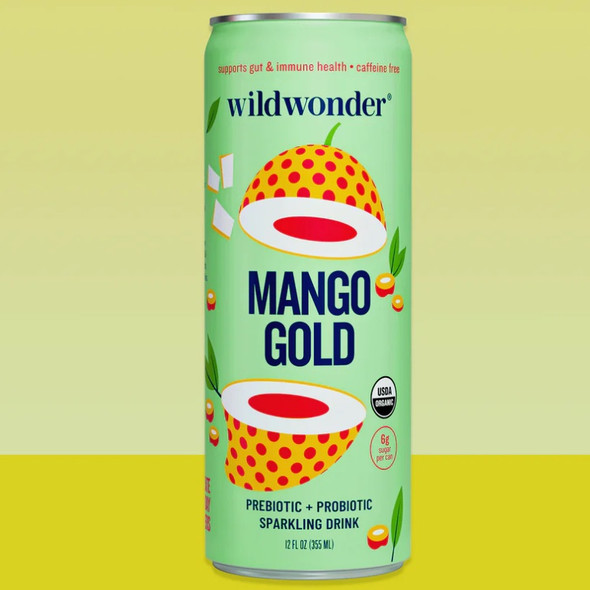 Pre and Probiotic Sparkling Drink - Mango Gold - 12oz