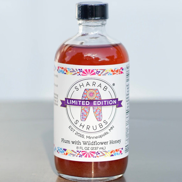 Plum and Wildflower Honey Shrub - 8oz