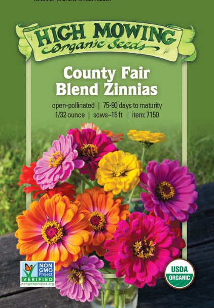 County Fair Blend Zinnia - ~85 seeds