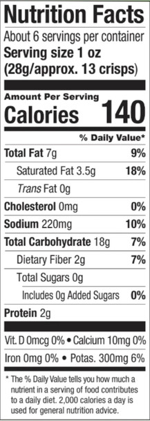 Sour Cream & Onion Potato Chips - 5.6oz