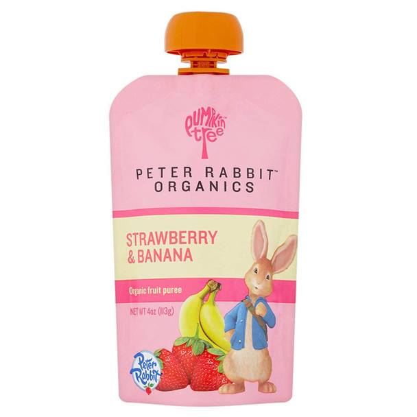 Peter Rabbit Organics Fruit Puree, Strawberry & Banana